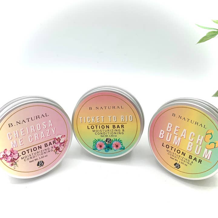 B.NATURAL - Wholesale Solid Lotion - Beach Bum Bum | Lotion Bar (62 Type)