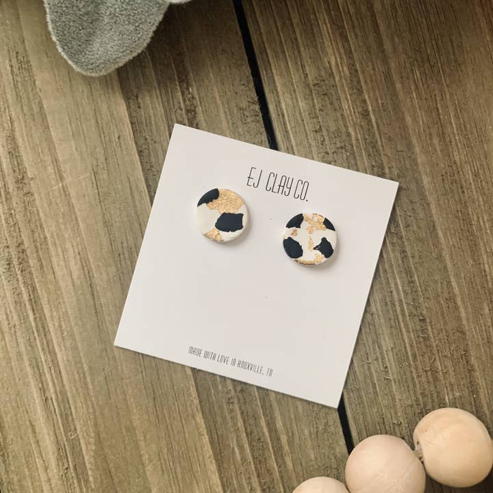 EJ Clay Co - Wholesale Jewelry Set - Black/Gold Flaked Collection3