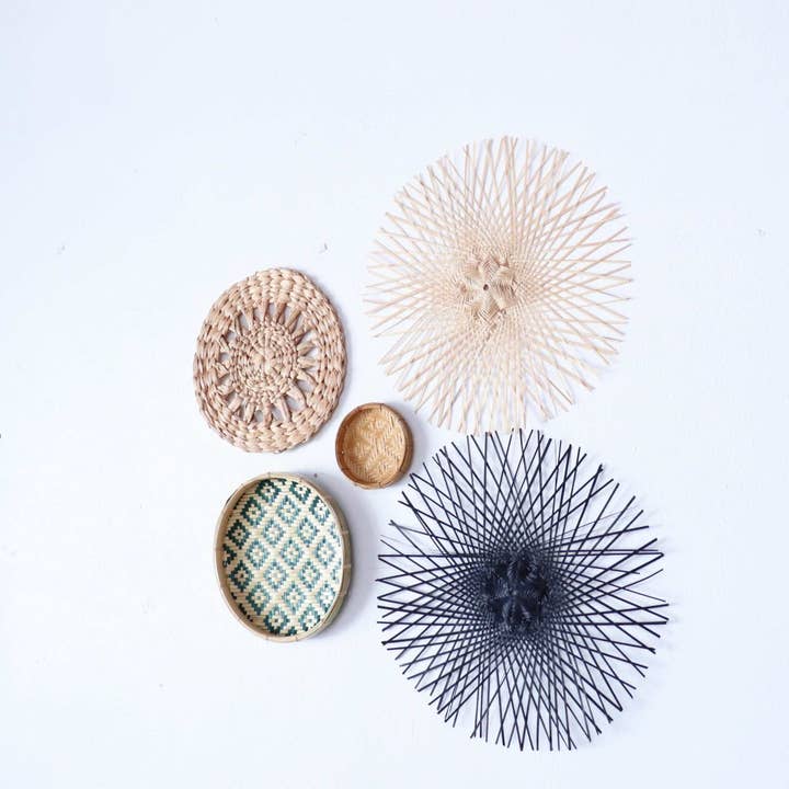 Thaihomeshop – wholesale Wall Accent – KA NOK NUCH - Wall Hanging Decor (Set of 5)2