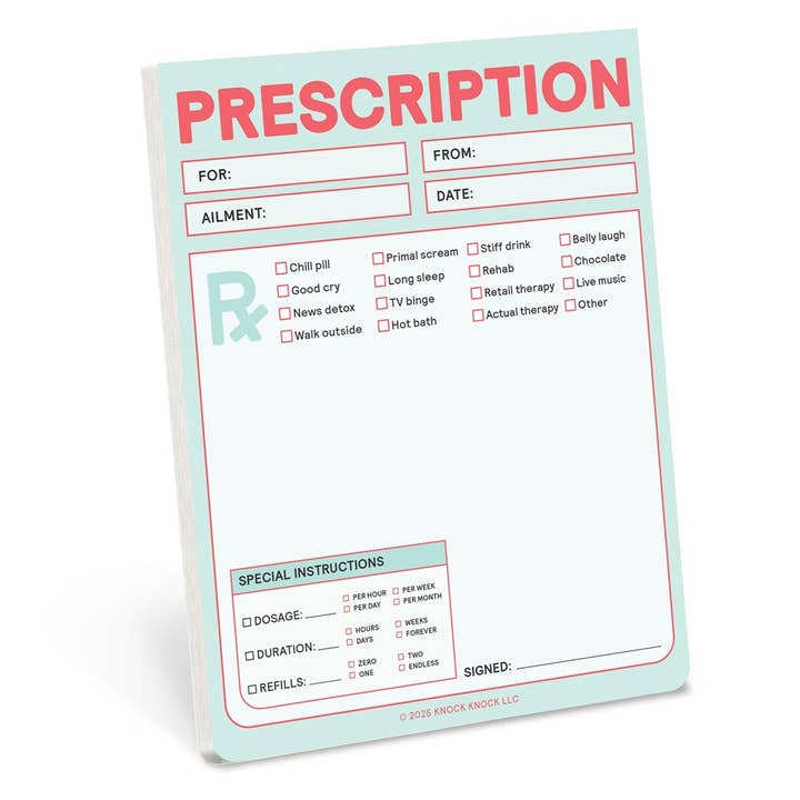 Prescription (Refresh) Nify Note for wholesale by Hachette Book Group