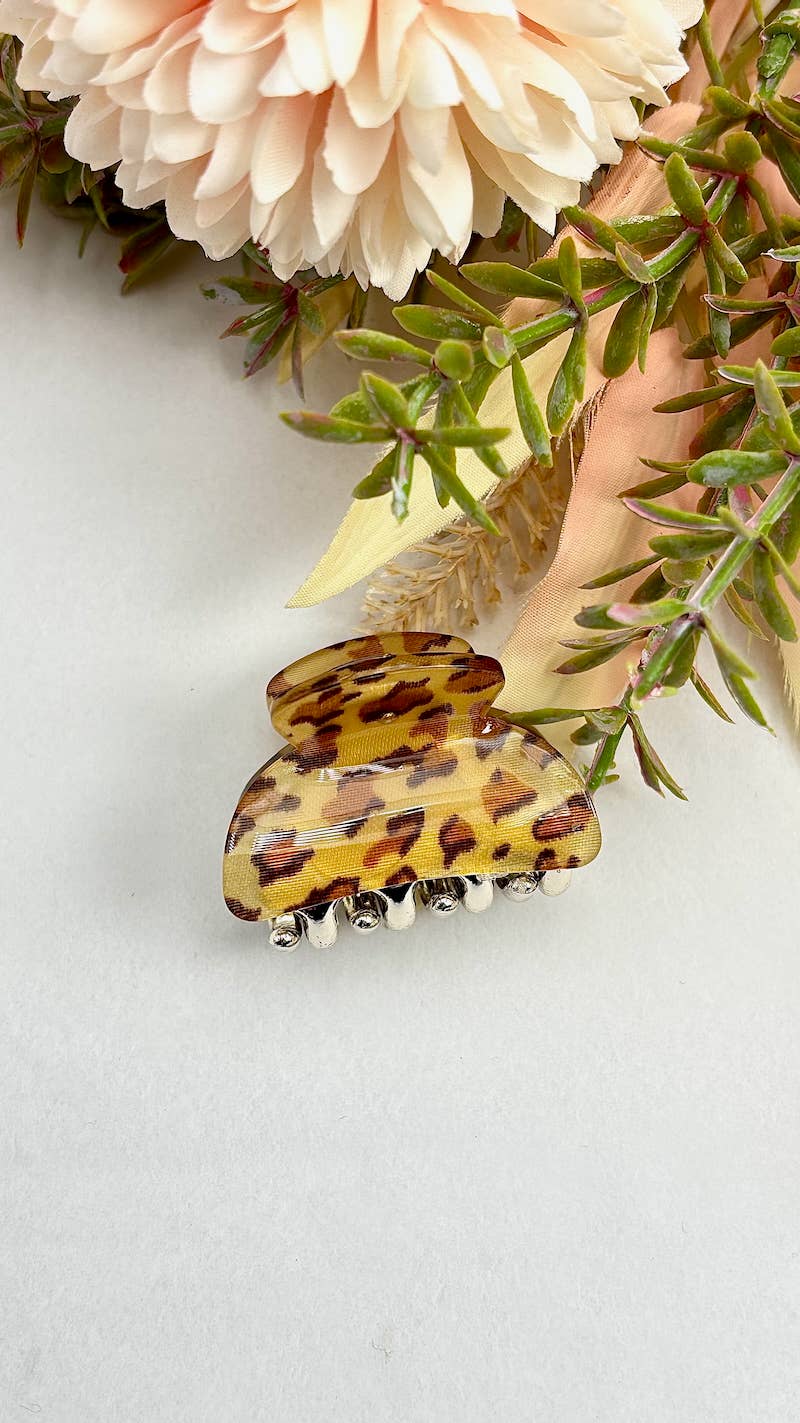 BYREN | ÉLINE L'ATELIER - Wholesale Hair Accessories Set - Women's - Mini leopard hair clip 3.5cm YH423