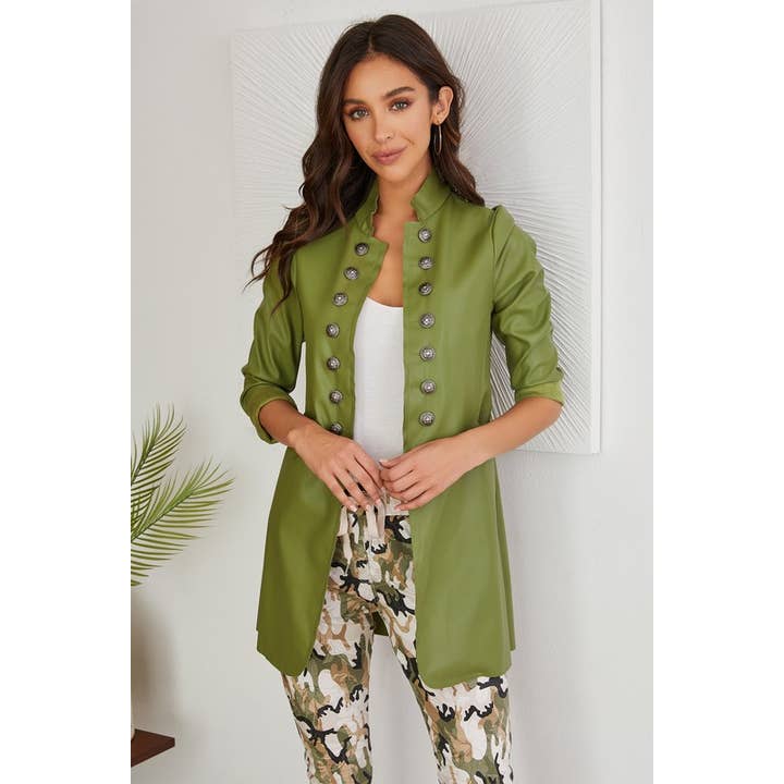 PU SOLID SARGENT PEPPARJACKA (516181-SOLID-PU) för wholesale av VENTI6