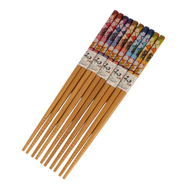 Urban Tokyo - Wholesale Chopsticks - 5 Piece Chopsticks Set Sakura1