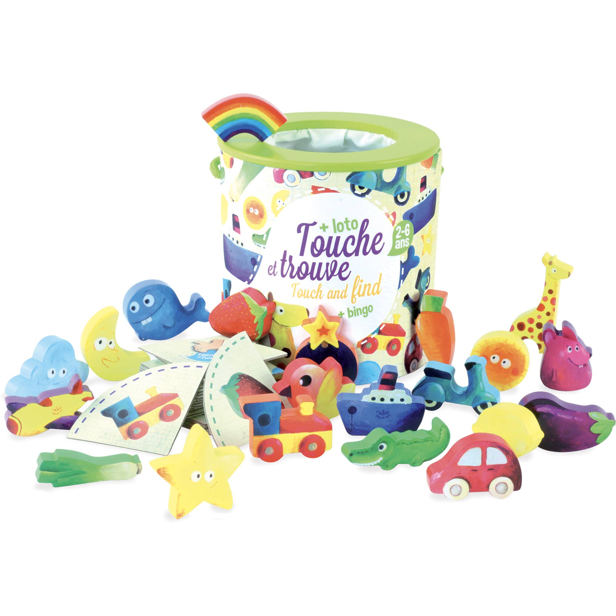 Hippychick – wholesale Board game – Vilac Touch and Find Game with Bingo – Sensory & Observation0