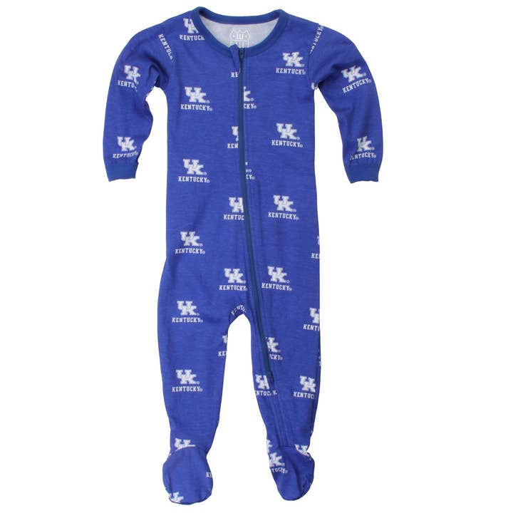 Kentucky Wildcats Infant Allover Print Zip Sleeper for wholesale by Wes and Willy
