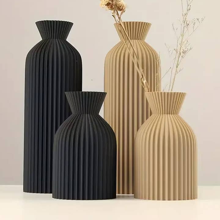 Elegant Plastic Vase For Holiday Décor Assorted for wholesale by La Bella Monte