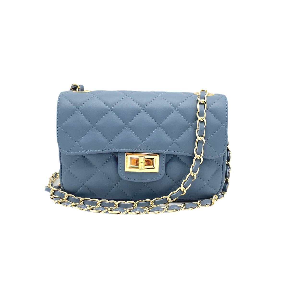 Suie Valentini srl - Wholesale Shoulder Bag - Women's - Genuine leather chain bag, small size, Made in Italy, art. 1124924