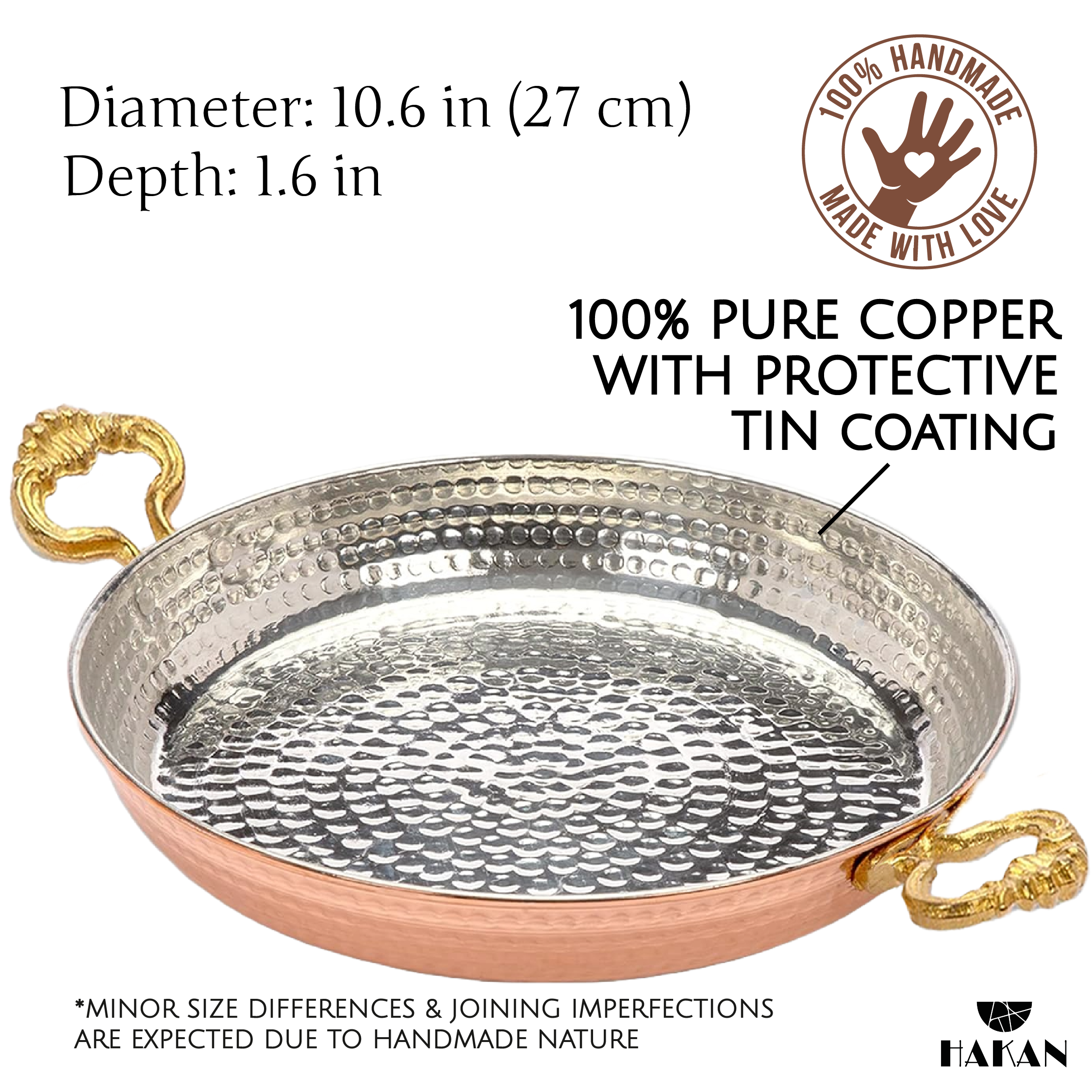 Hakan – Frigideira por atacado – Frigideira de Cobre Artesanal Hakan para Ovos, Pequena23