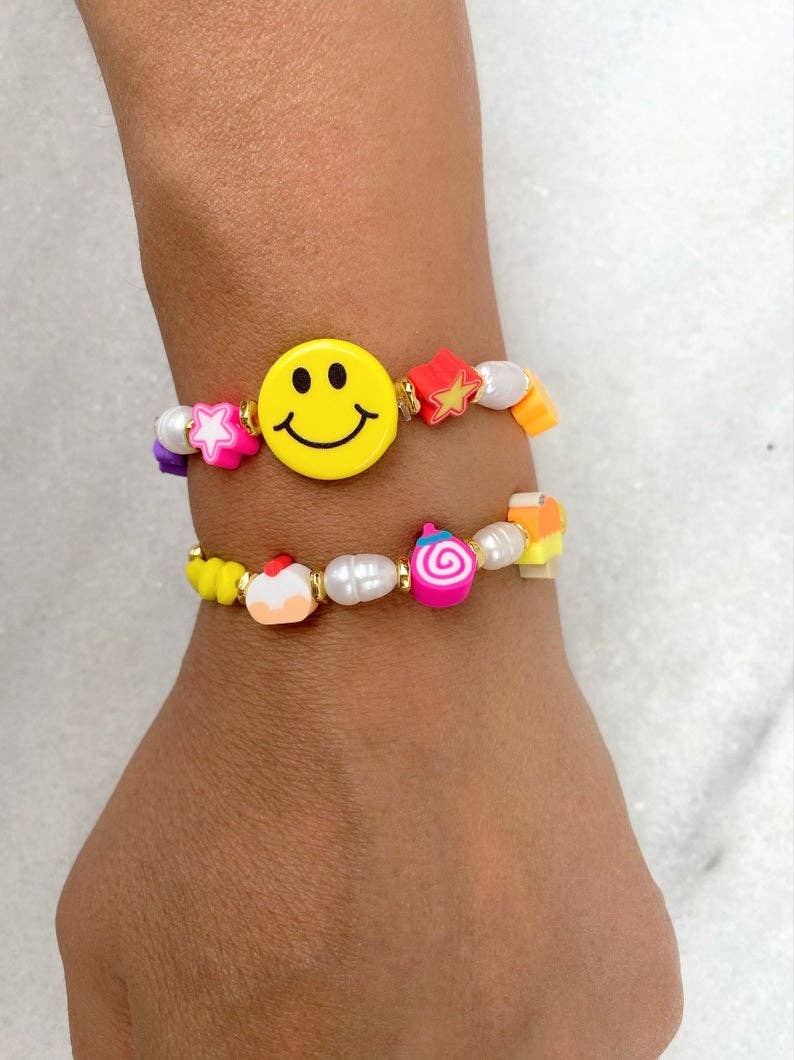 Christina Christi - Vente Bracelet de perles - Bracelets à perles colorées, bracelets de plage, bracelet heureux2