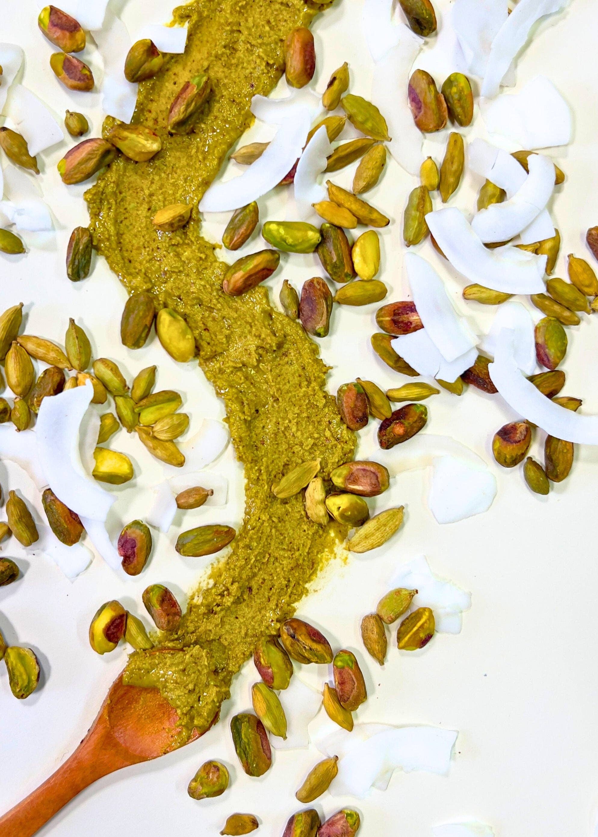 Green Dream Pantry - Wholesale Nut Butter - Pistachio Cardamom Nut Butter1