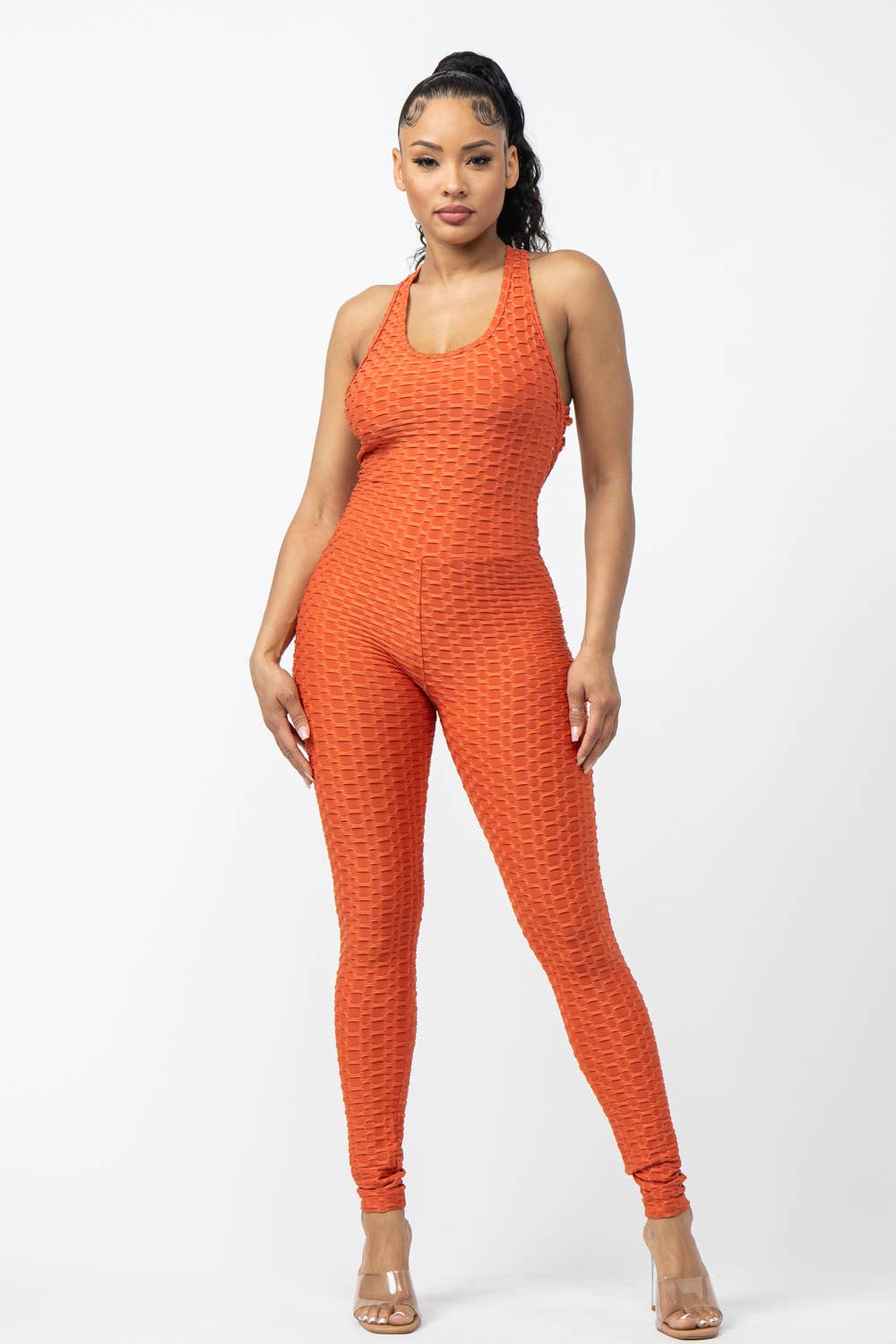 Julia by LoveJ – wholesale Jumpsuit - Dam – Ärmlös Cross tillbaka jumpsuit0