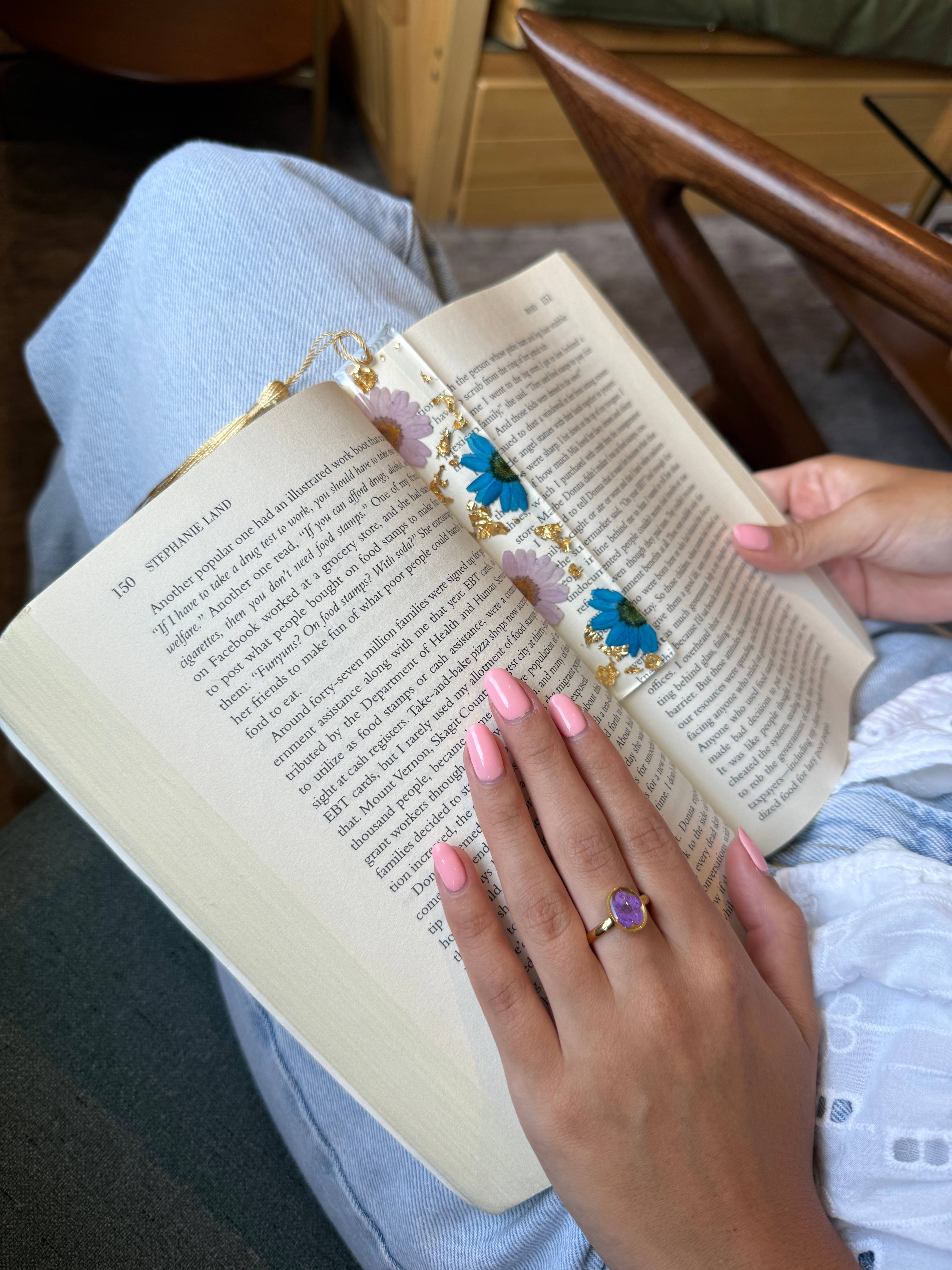 Mia’s Resin Boutique - Wholesale Bookmark - Floral Bookmarks 5.5" - Resin Bookmarks - Page Marker 6