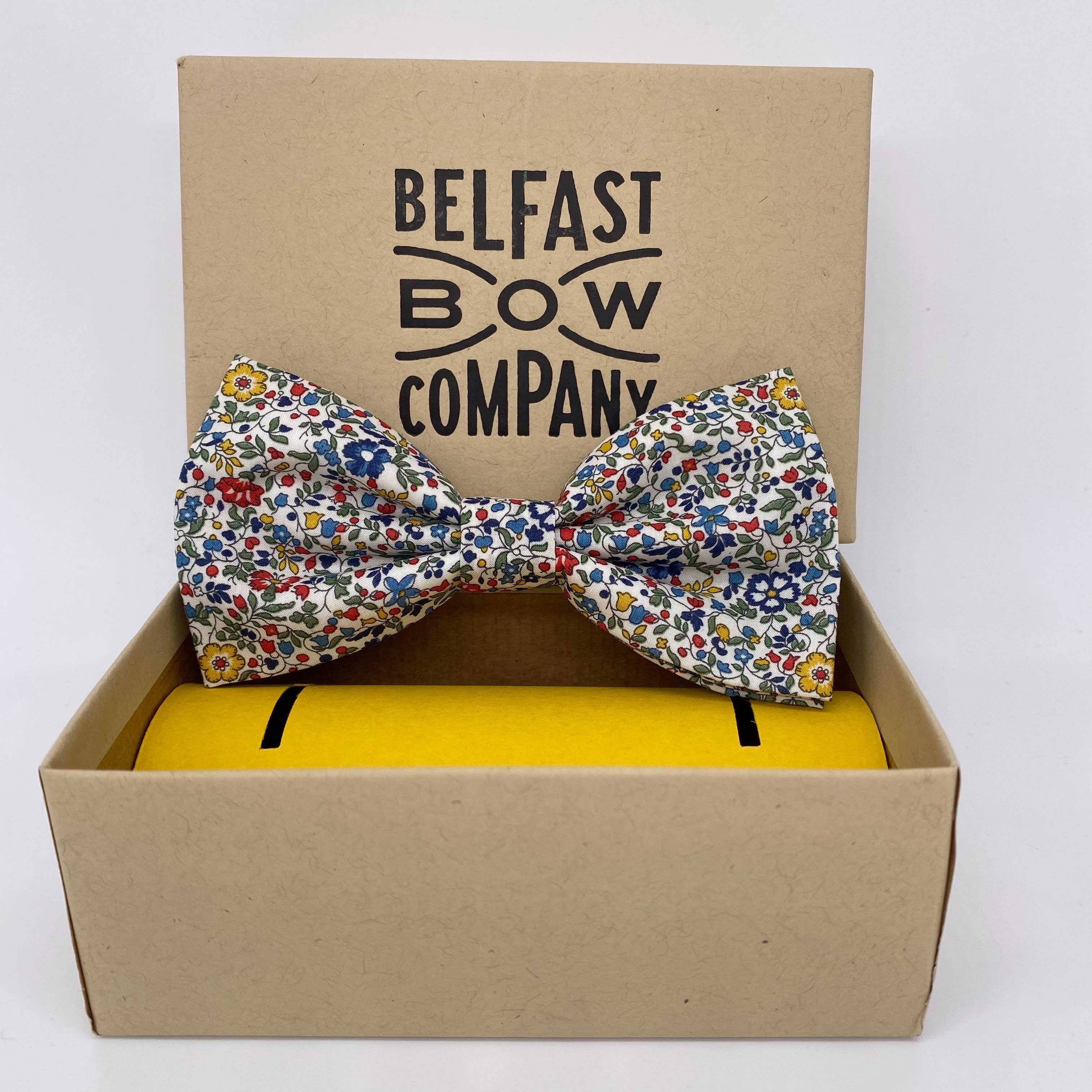 Belfast Bow Company – wholesale Bow Tie - Men’s – Liberty of London Bow Tie in Multi Ditsy Floral1