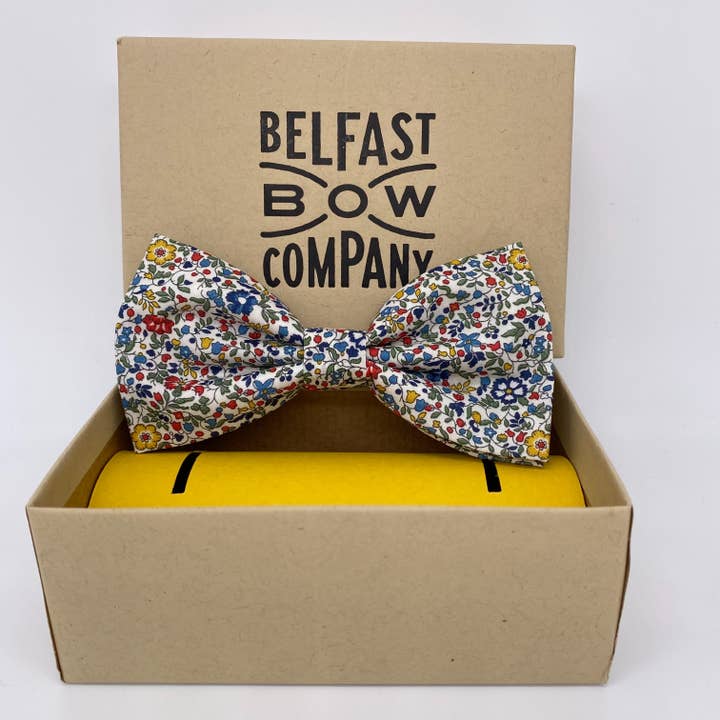 Belfast Bow Company – wholesale Bow Tie - Men’s – Liberty of London Bow Tie in Multi Ditsy Floral1