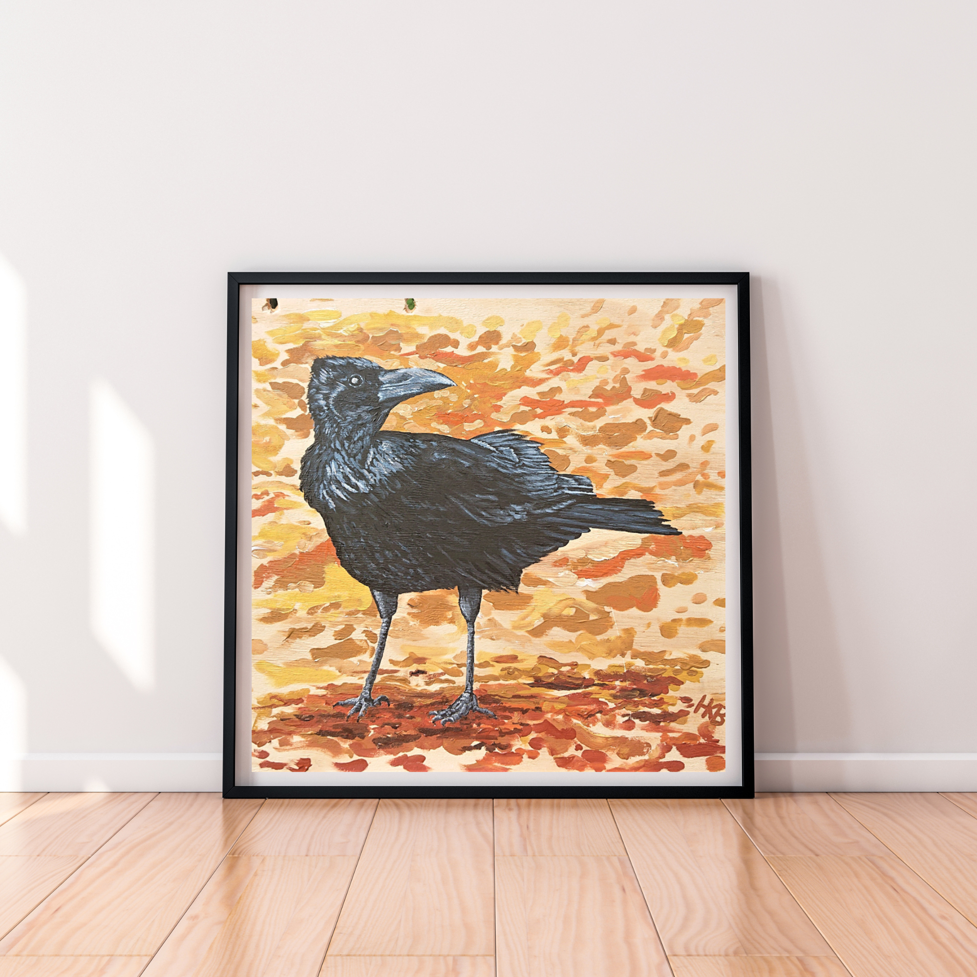 Hannah Kate Makes - Wholesale Art Print - Brandon Crow Art Print - Square - Autumn & Halloween11