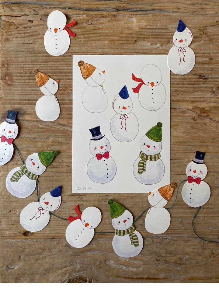 Juleklip Sneemænd for wholesale by Tall Hat Tales