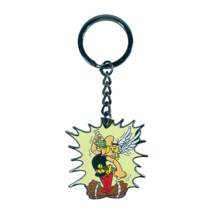 KEYCHAIN © Asterix - drinking Magic Potion - B#21 for wholesale by Astur Pins