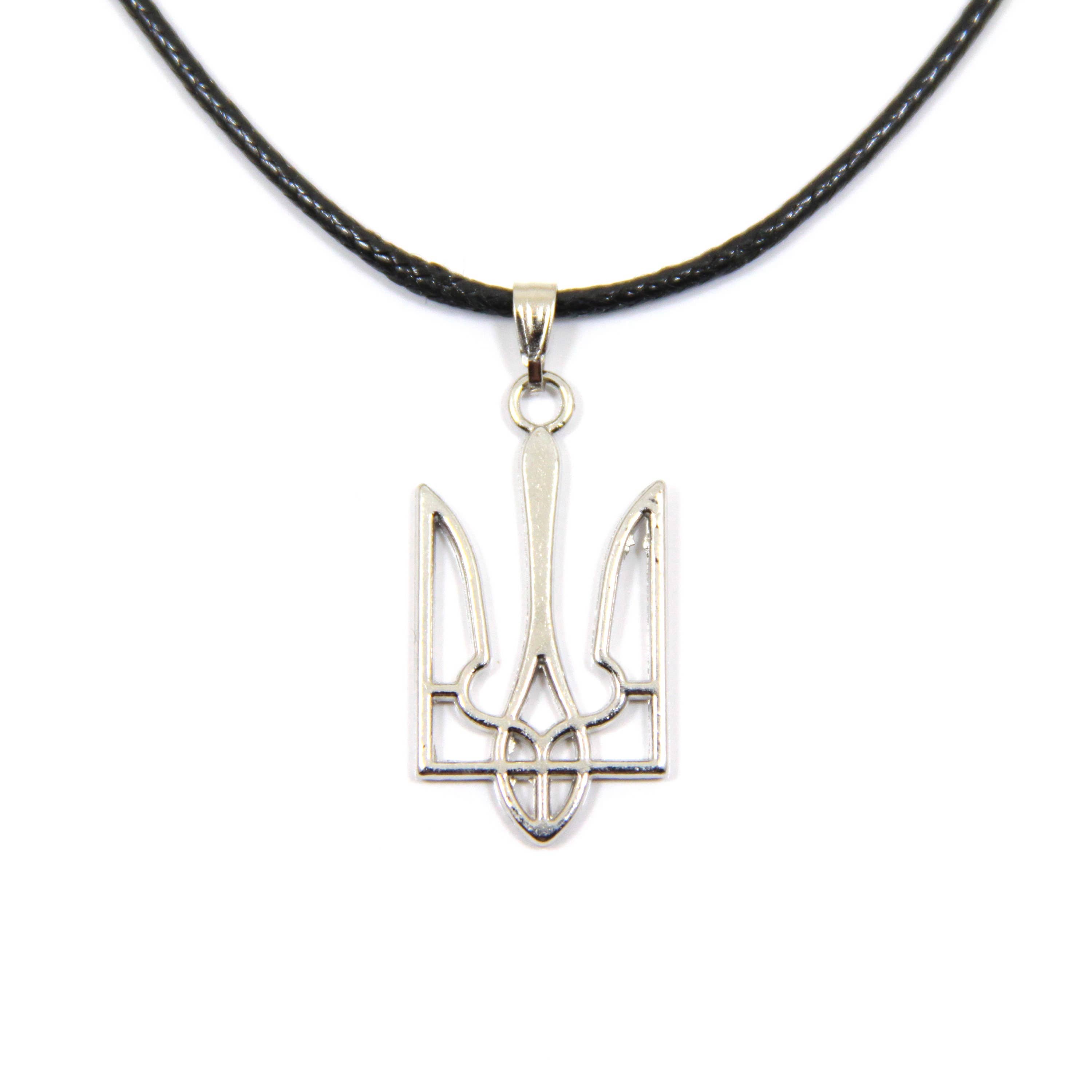 SomeBijoux4You - Wholesale Pendant/Charm Necklace - Ukrainian Emblem Necklace, Silver Ukraine Tryzub Jewellery8