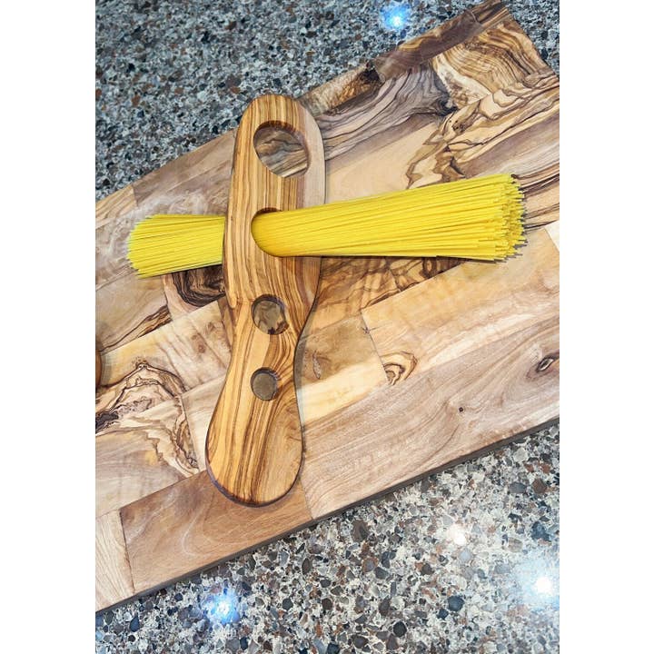 Bearthy - Wholesale Kitchen Tool/Gadget - Olive Wood Spaghetti Pasta Measurer with 4 Serving Portions