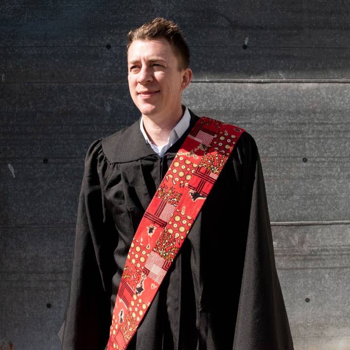 Kitenge Patch Deacon Stole for wholesale by Amani ya Juu