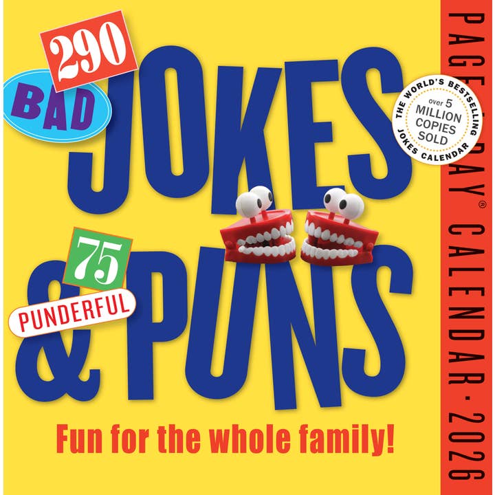290 Bad Jokes & 75 Punderful Puns Page-A-Day® Calendar 2026 for wholesale by Hachette Book Group