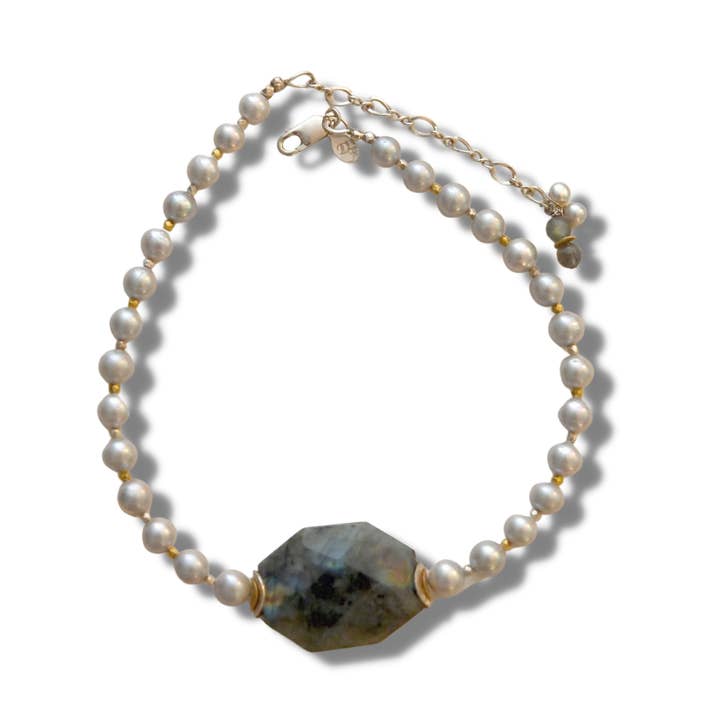 Labradorite Hex Necklace for wholesale by Debra Fabian JEWELRY DESIGN