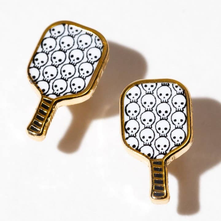 Pickleball Enamel Stud Earrings - On Sale 🤑 for wholesale by Larissa Loden