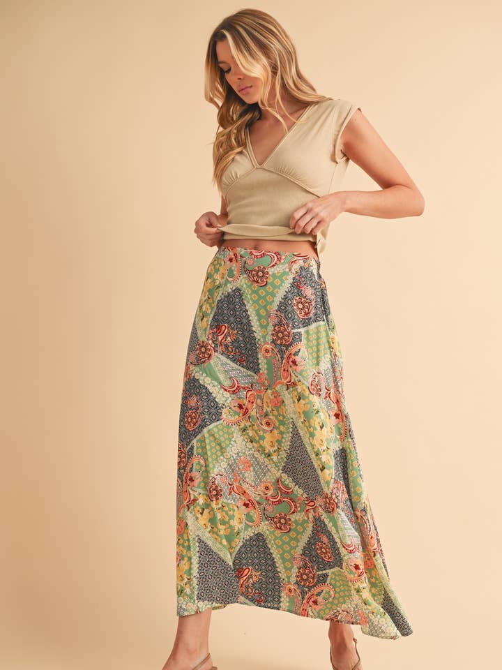AEMI + CO - Wholesale Skirt - Women's - 773DN Bradyn Print Skirt 3