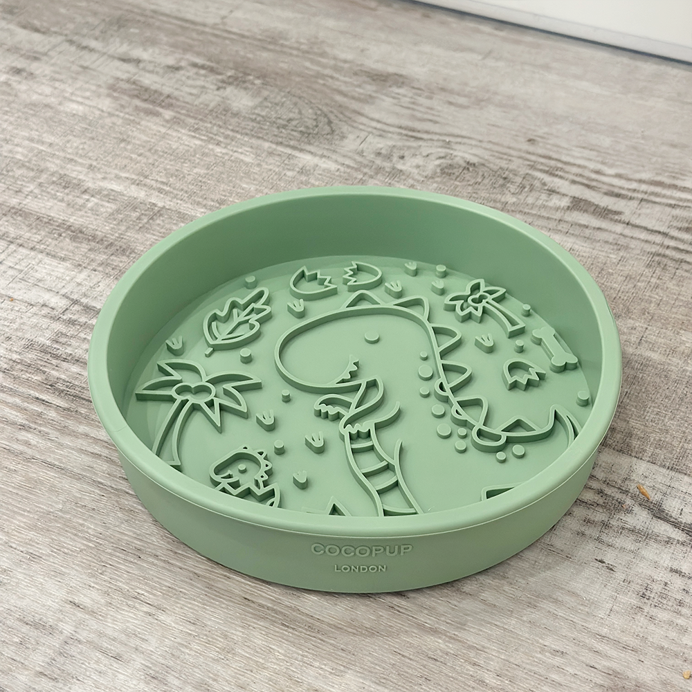 Cocopup London - Wholesale Pet Bowl - Cat/Dog - Silicone Slow Feed Dog Bowl - Dinopaws4
