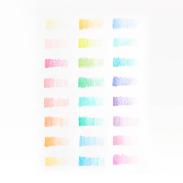 OOLY - Wholesale Colored Pencil - Pastel Hues Colored Pencils - Set of 24