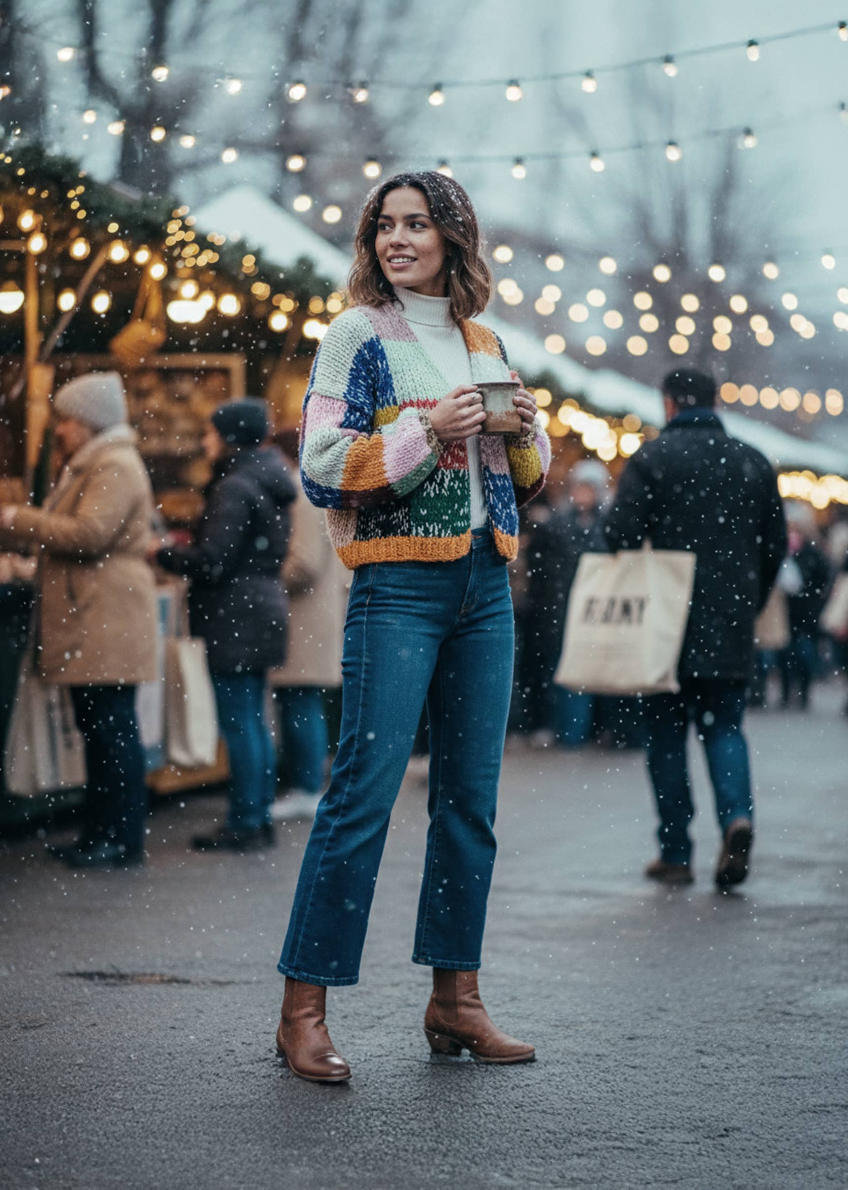 Tolani - Wholesale Cardigan - Women's - Multi Mitski Cardigan Sweater