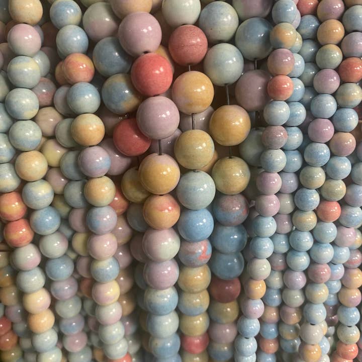 The Bead Bazaar - Wholesale Beads - Pastel Agate Stone Beads, Mystic Birthstone Beads, Genuine G3