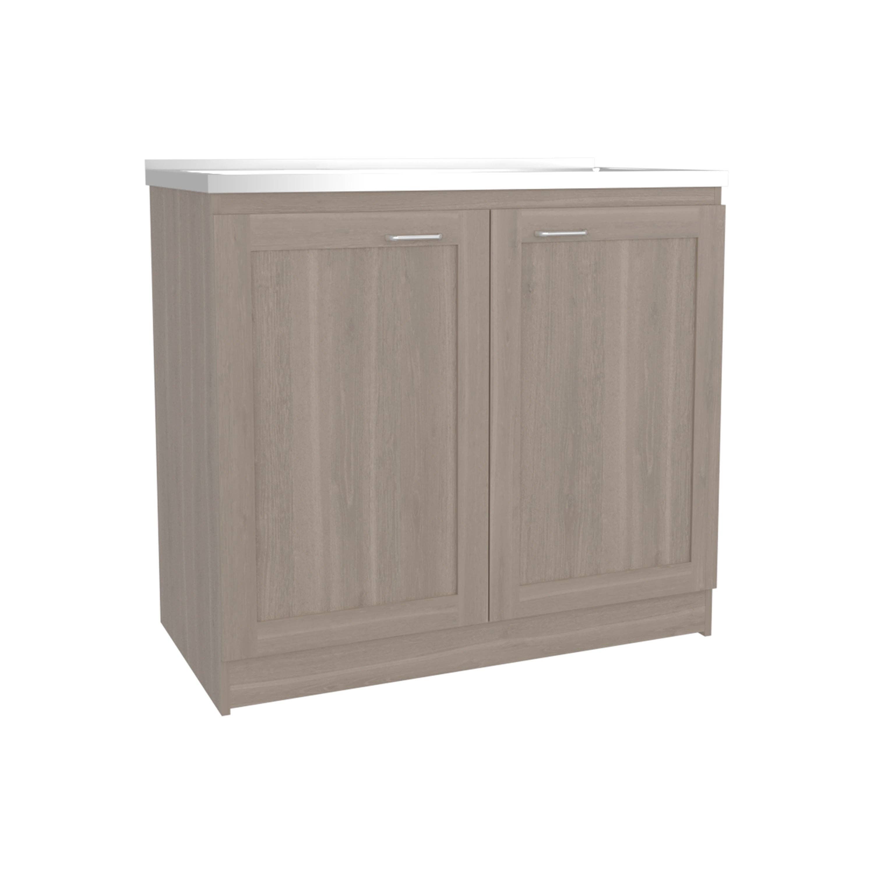 Light Gray Zurich Utility Sink 39 Two Door Cabinet for wholesale on Faire5