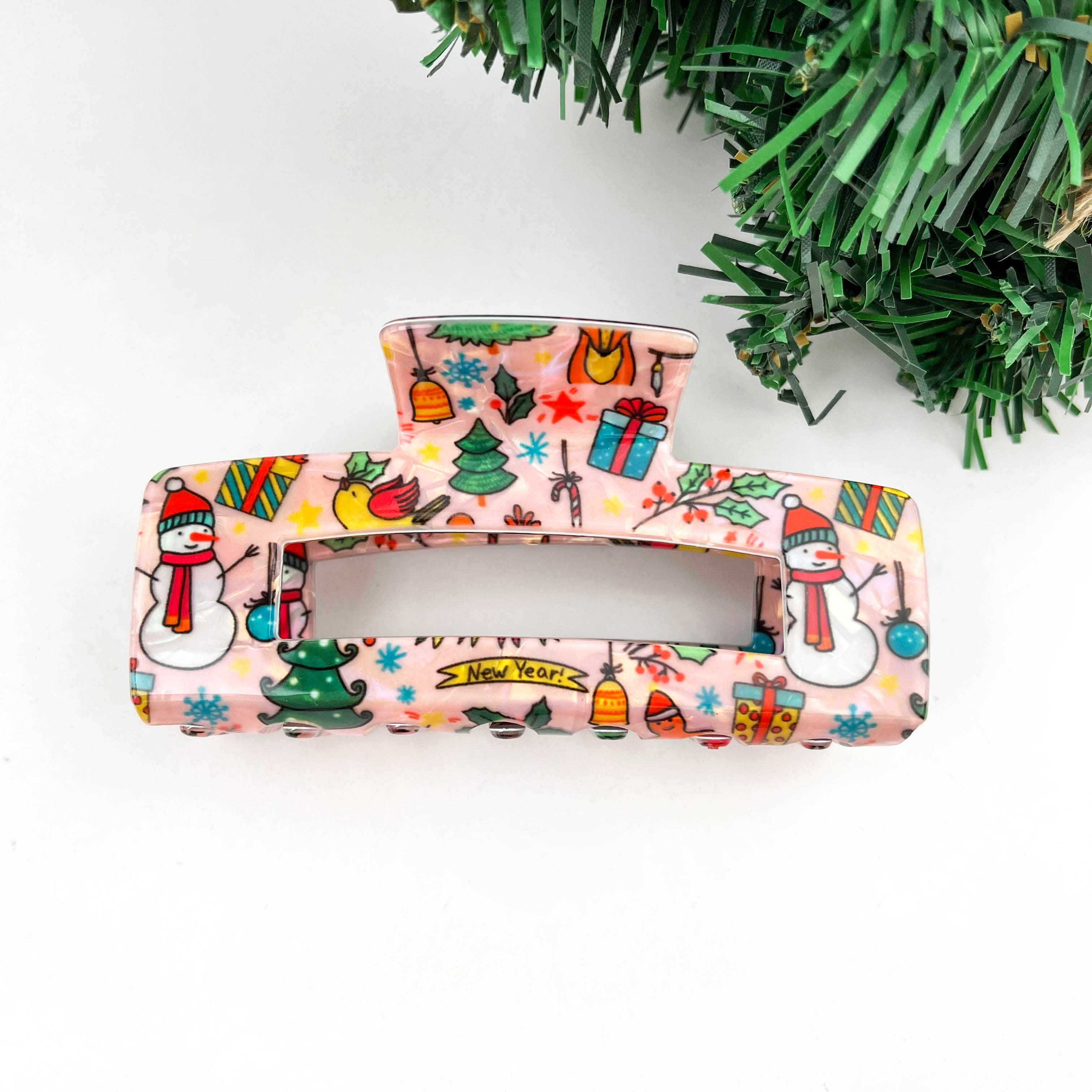 TheDivaSoap - Wholesale Hair Clip - Women's - Christmas Series Rectangular Hair Claw Clips6