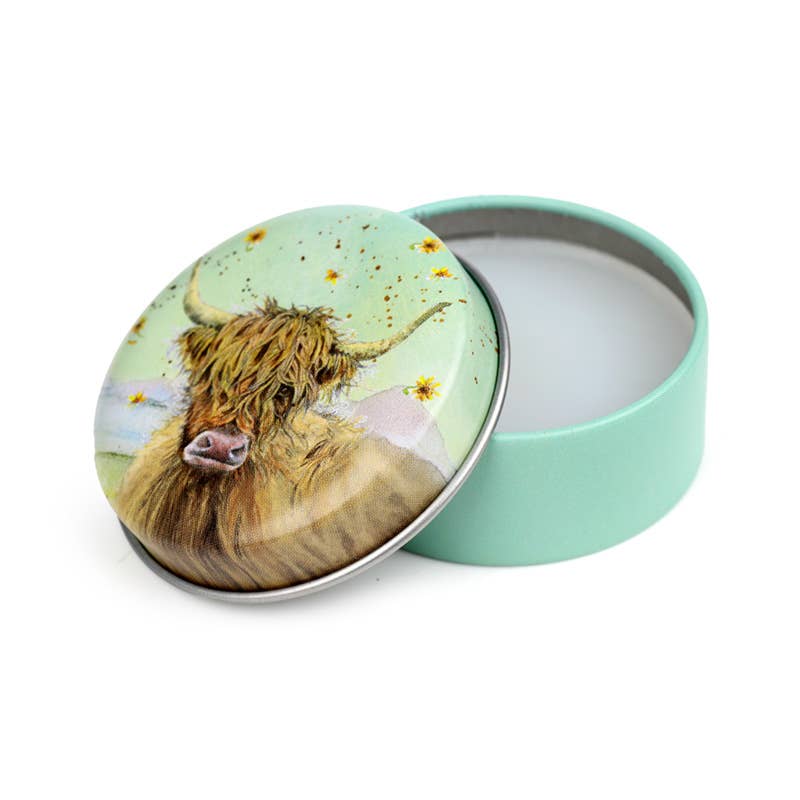 Puckator Ltd - Wholesale Lip Balm - Jan Pashley Highland Coo Lip Balm in a Tin2