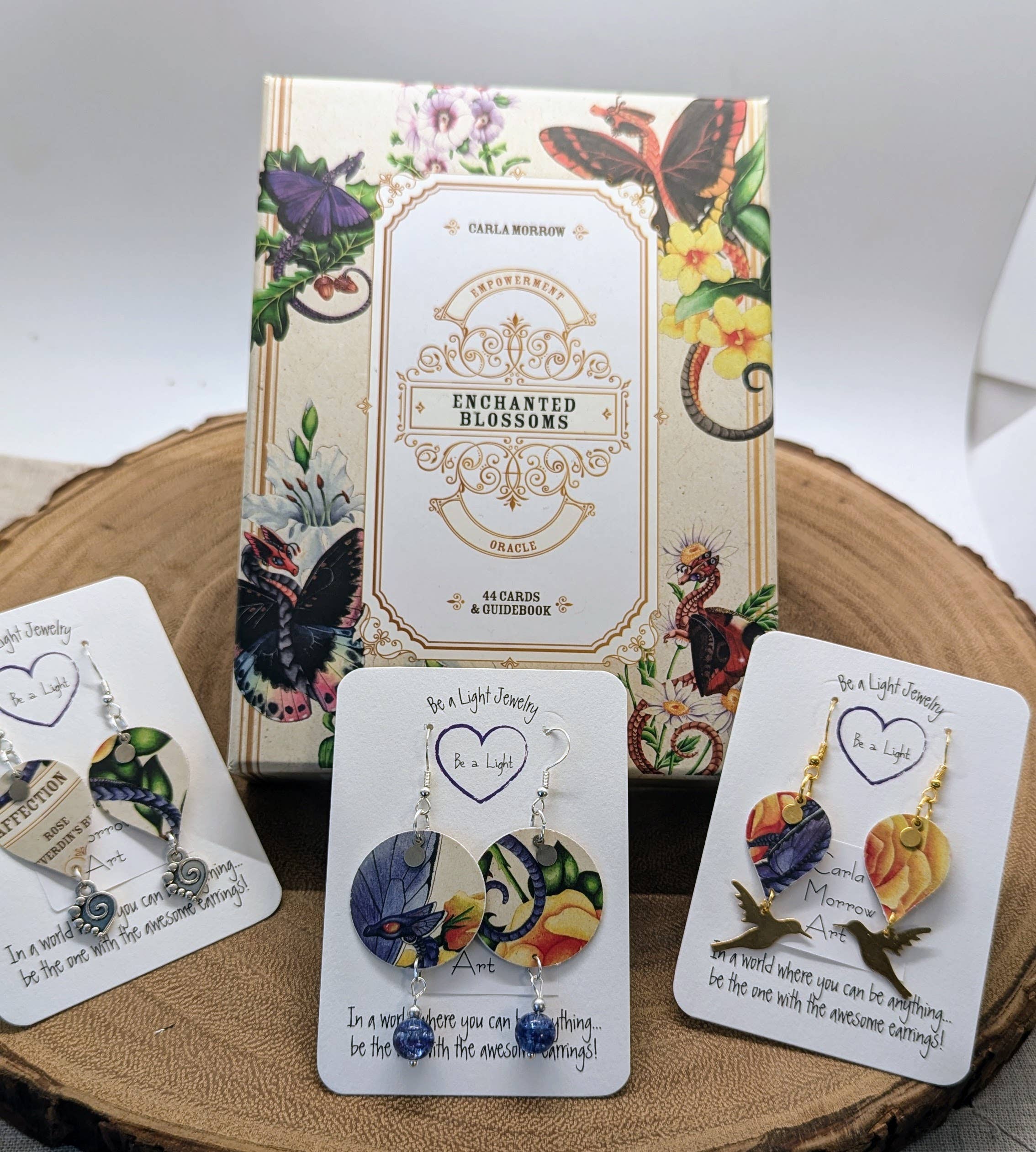 Be a Light Jewelry - Wholesale Dangle Earrings - Women's Art Earrings, Tarot artists, Spiritual, Upcycled