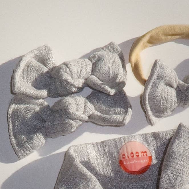 Maglione Grigio Ghiaccio BloomCLIPS o Fascia in Nylon per la vendita all'ingrosso da parte di Bloom Headwraps