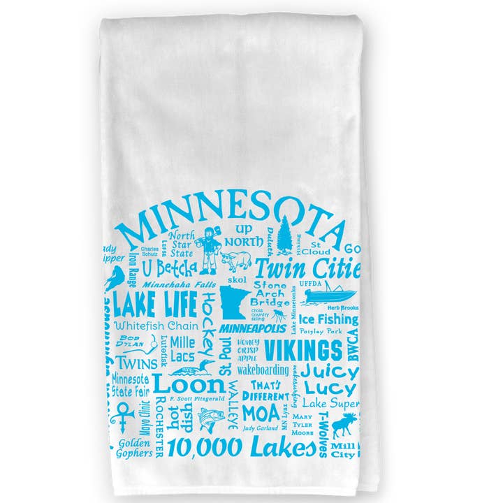 The Buffalo Works - Wholesale Tea Towel - Minnesota Destination Kitchen Towel - Where Life Takes You3