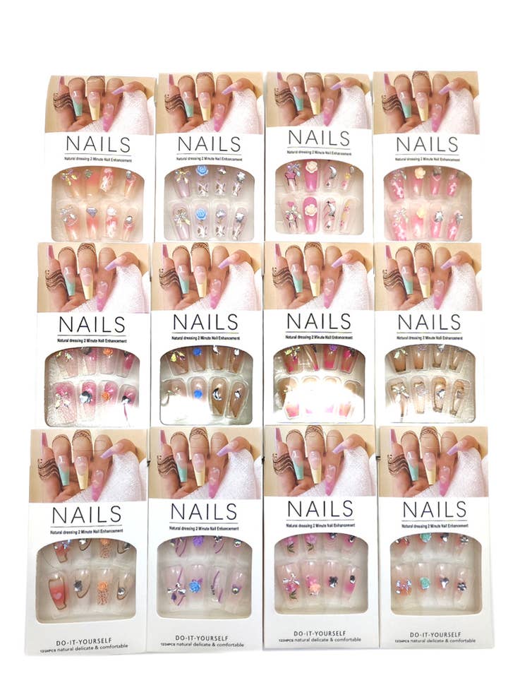 Mix Designs Press-On Nägel #7 für den Großhandel von Lucylou Collection