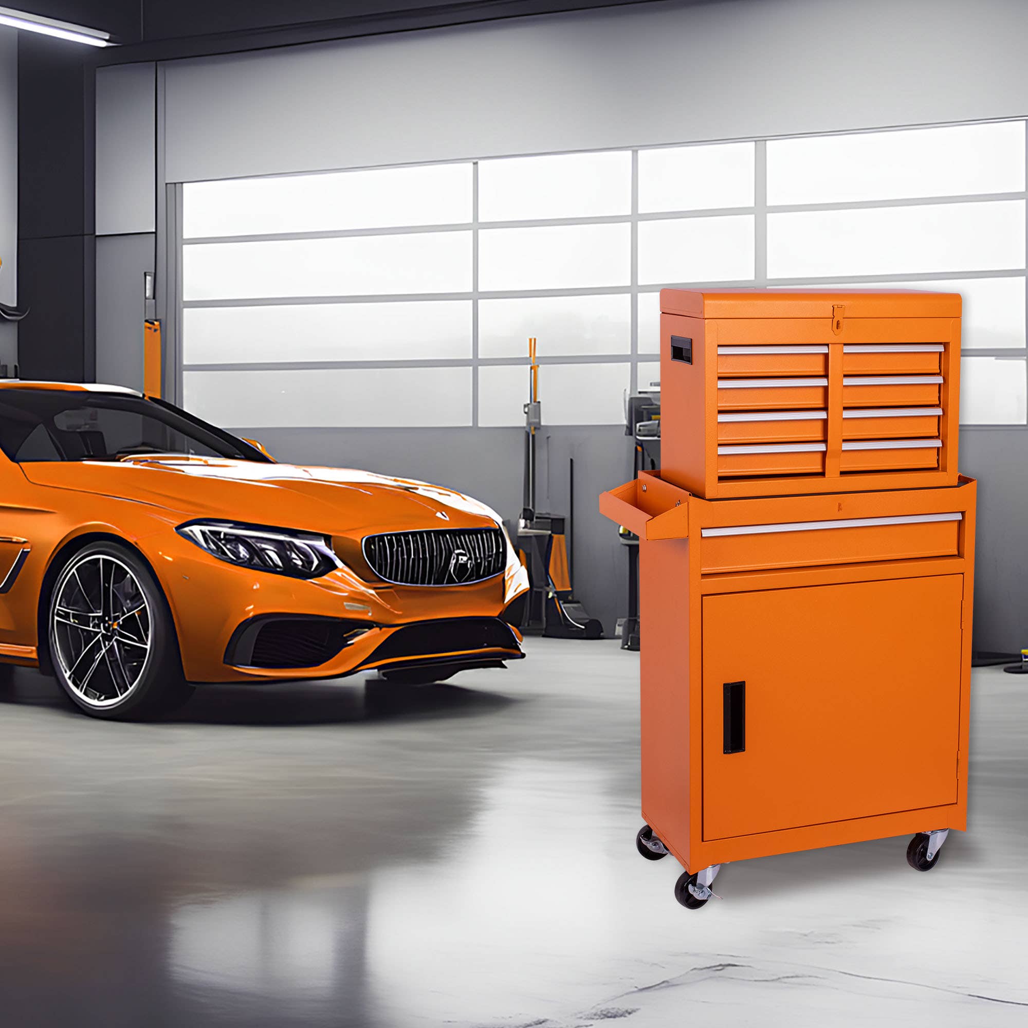 HOMYCASA DESIGN INC - Wholesale Tool Set - 5-Drawer Rolling Tool Chest Detachable Top Box 41.5lb13