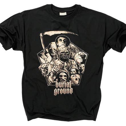 BURIAL GROUND SHIRT for wholesale by Pallbearer Press