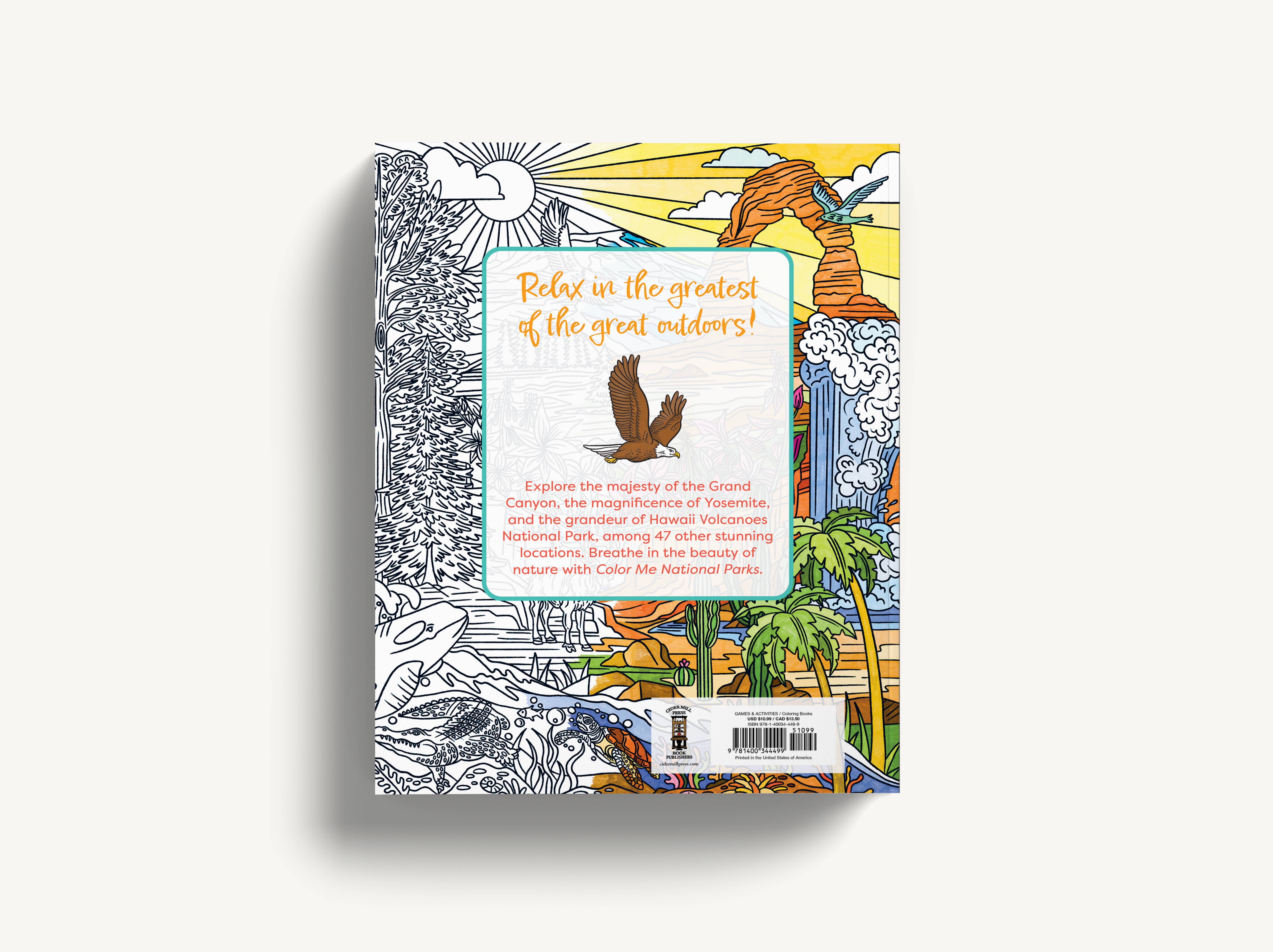 HarperCollins Focus - Wholesale Coloring & Activity Book - Adult - Color Me National Parks: An Adventurous Coloring Book2