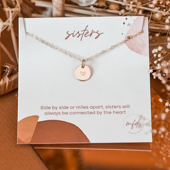 Sisters Necklace for wholesale by Mountain Feather Designs
