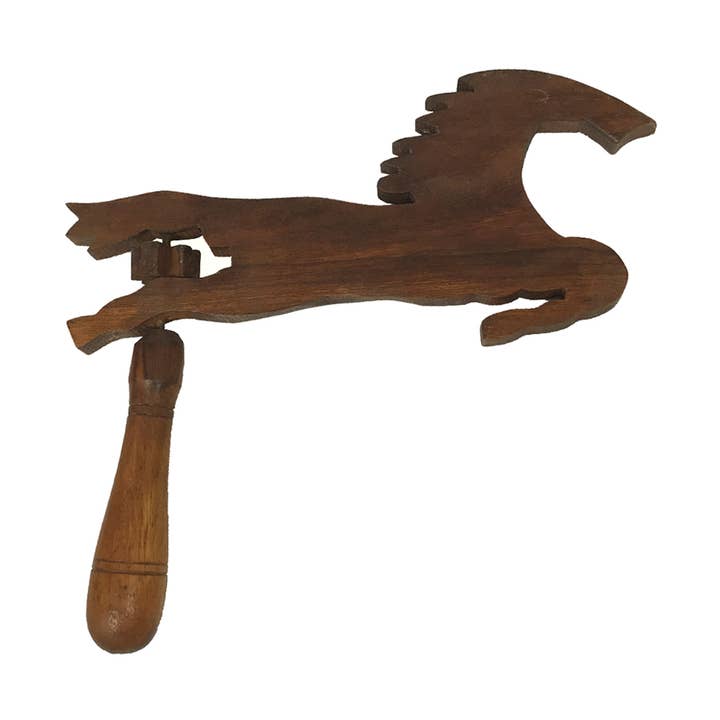 Spinning Wooden Horse Noise Maker, 8” for wholesale by Madison Bay Co. - Historical Home Decor Reproductions