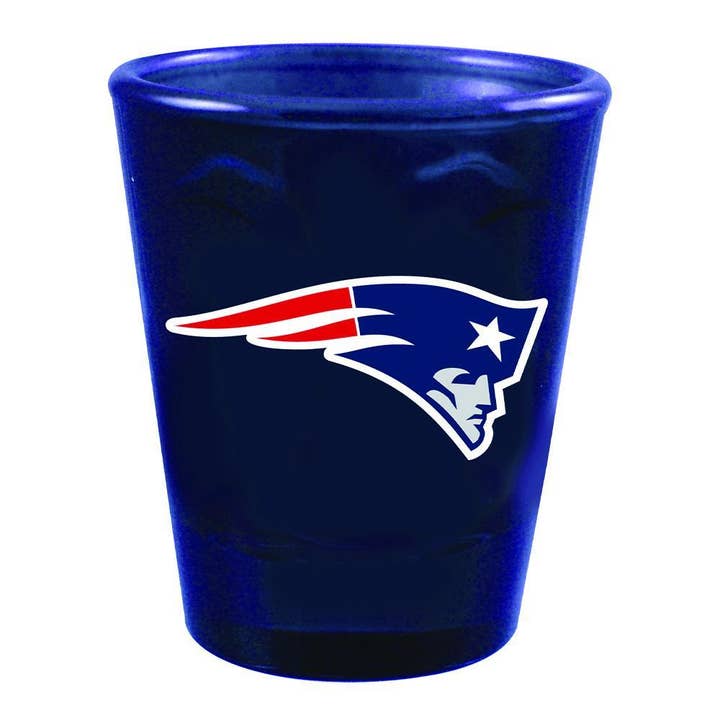Swirl Clear Collect Glass, New England Patriots for wholesale by The Memory Company