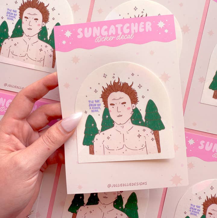 Jollie Ollie Designs - Wholesale Suncatcher - Skin of a Killer Bookish Suncatcher Window Decal0