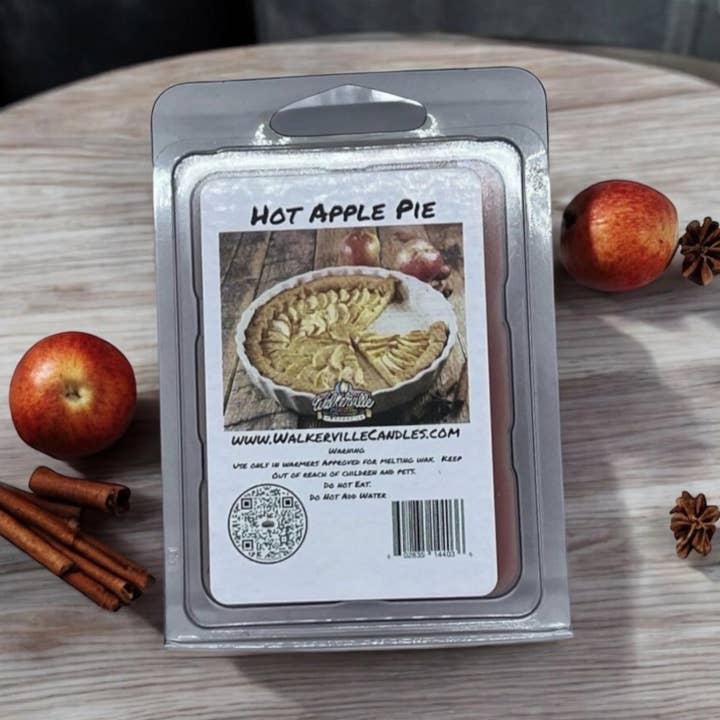 Barre fondante écologique à la tarte aux pommes chaude pour la vente par Walkerville Candles