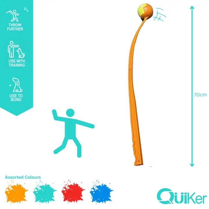 Quiker Pet Products - Wholesale Pet fetch ball – Dog - Large 70cm Dog Ball Launcher Dog Toy - 48 Pack 1
