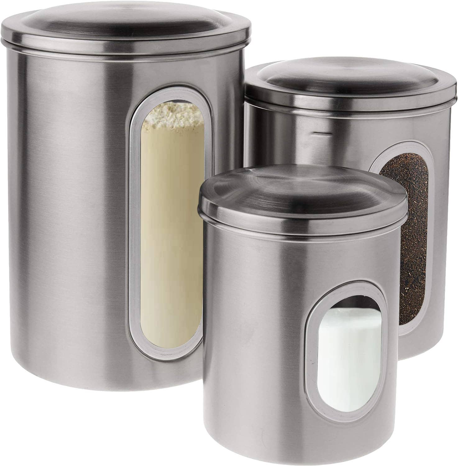 Fox Run Brands - Wholesale Canister set - Fox Run Stainless Steel Canister Set, 3-Piece Set