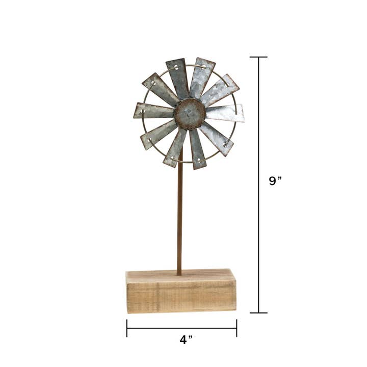 Col House Designs – Engroshandel Bordpynt – Vindmølle Finial - 9"3